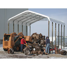 Tension Fabric Structures - Garages &amp; Storage - 12'W x 24'L Low Profile Roof Frame