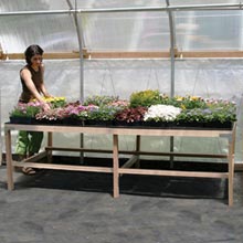 New Products - 4' x 8' Premium Cedar Greenhouse Bench
