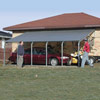 Tension Fabric Structures - Garages &amp;amp; Storage - ClearSpan Carports - 11'W House Attached Carports