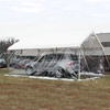 Tension Fabric Structures - Garages &amp;amp; Storage - ClearSpan Carports - Small 9'H Carport w/White Cover