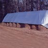 PolyMax 6 oz. Black/Silver Hay & Storage Tarp - 28' x 48'