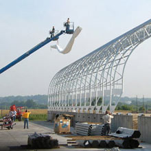 Iowa ClearSpan Tension Fabric Warehouse Building