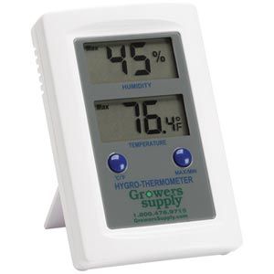 800016 - Temperature and Humidity Monitor, Supplied with Battery, 4 1/4 x 3  3/4 x 7/8 Inches