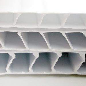 4' x 8' Corrugated Plastic Sheet - 4mm White - TekSupply