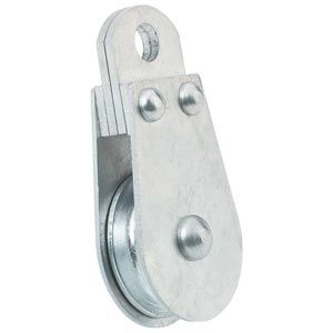 Zinc-Plated Steel Cable Pulley 1-1/2 - TekSupply