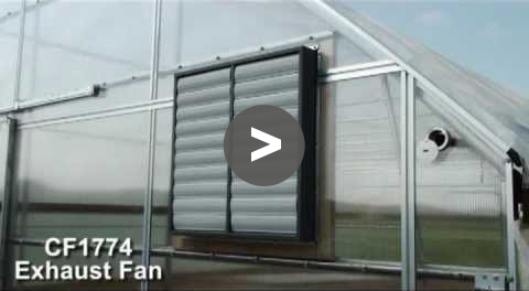 Exhaust Fan with Plastic Louver Shutters - YouTube Video
