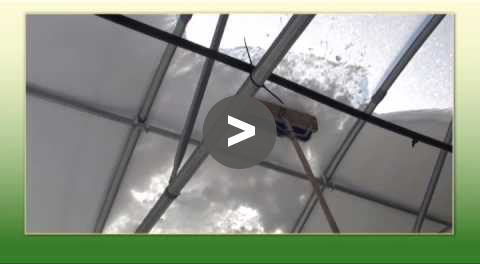 Greenhouse Tips: Removing Snow from your Greenhouse - YouTube Video