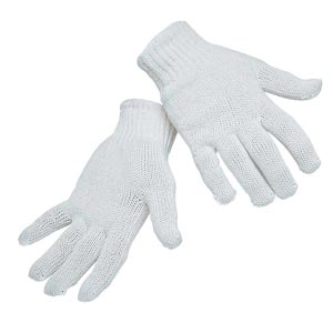 Cotton-Poly Knit Gloves - Per Dozen Pair