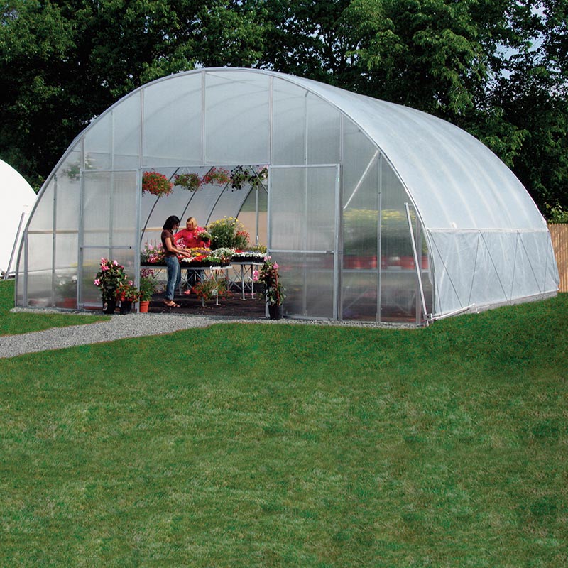 GrowSpan Round Pro Greenhouse 20'W x 48'L TekSupply