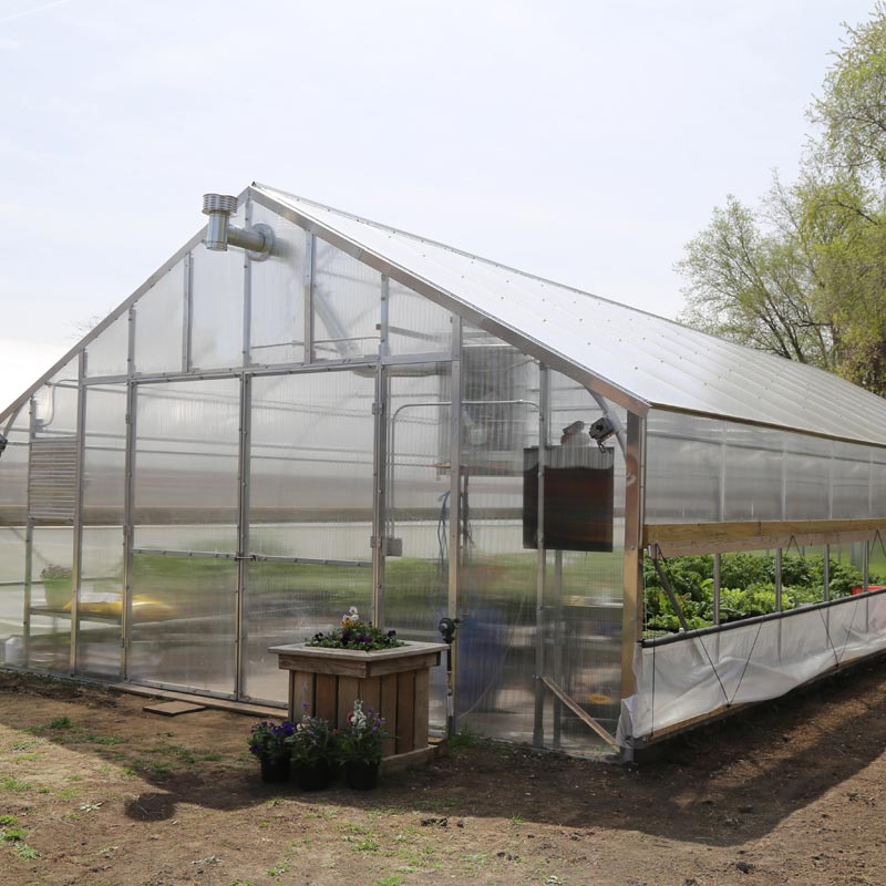 GrowSpan Gothic Pro Greenhouse 34'W x 40'L Polycarbonate & DropDown