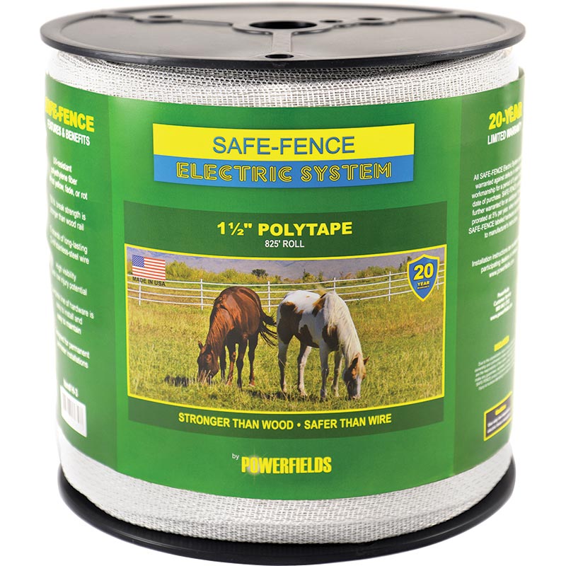 SafeFence 11/2" Polytape White 200' Roll TekSupply