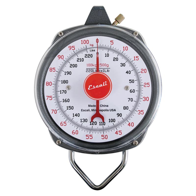 Escali® HS Series Hanging Scale 220 lb. x 1 lb./100 kg x 500 g