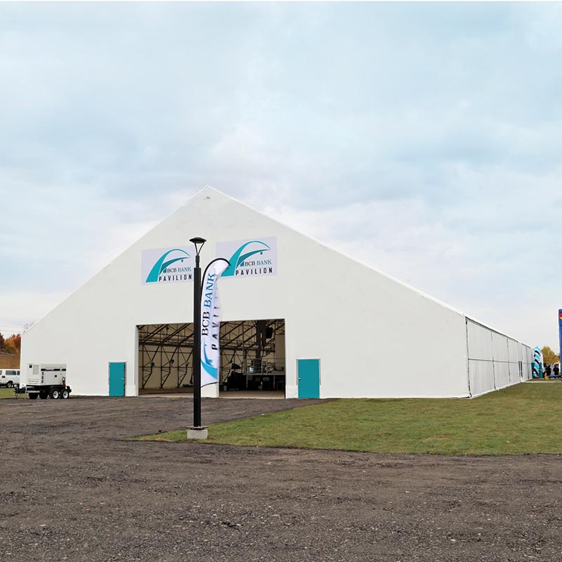 ClearSpan™ 13'H Sidewall Fabric House Building 25'W X 60'L TekSupply